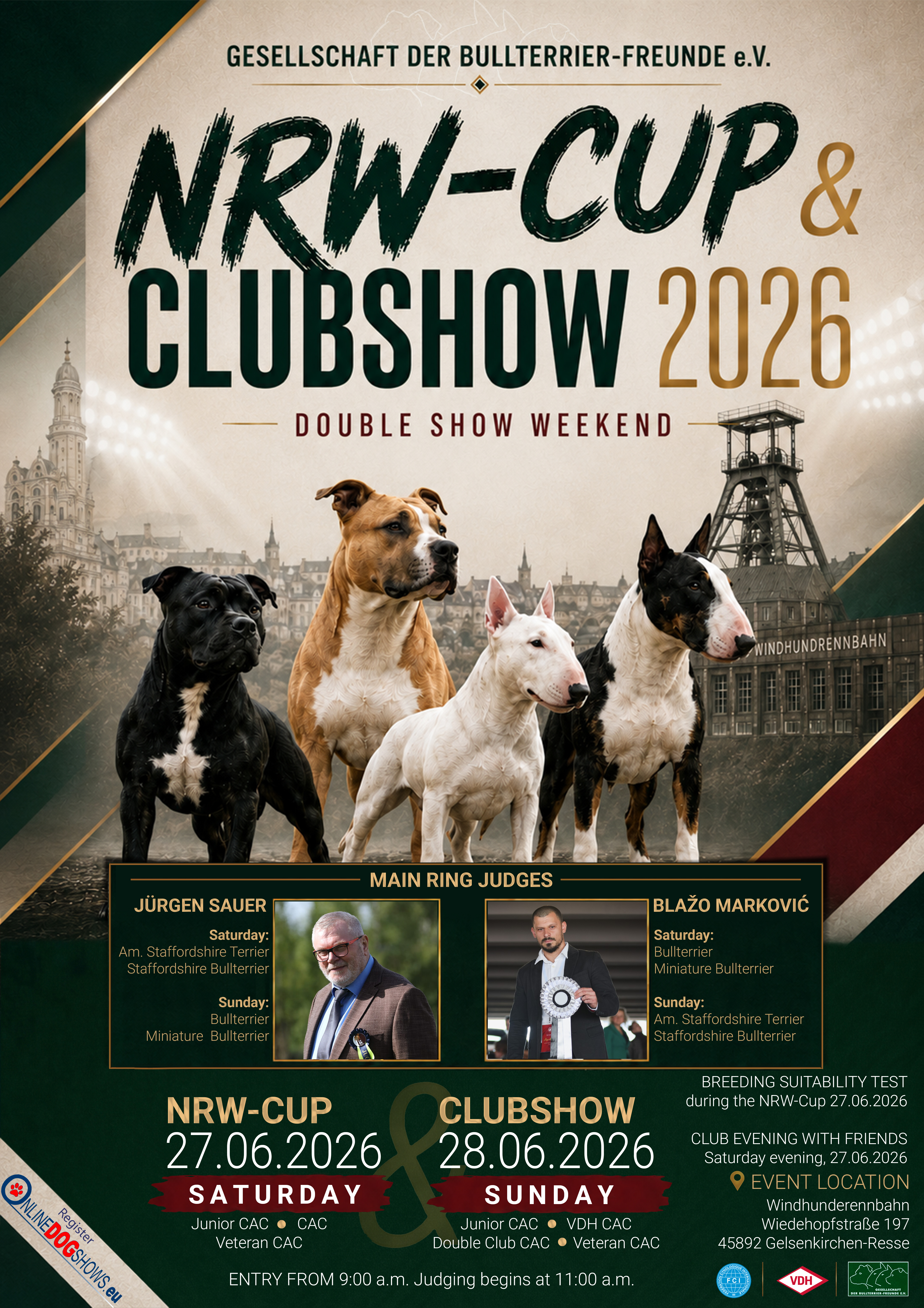 NRW-Cup & Clubshow 2026 Flyer